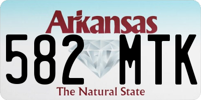 AR license plate 582MTK