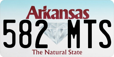 AR license plate 582MTS