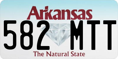 AR license plate 582MTT