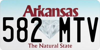 AR license plate 582MTV