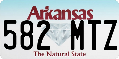 AR license plate 582MTZ