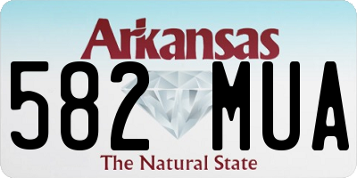 AR license plate 582MUA