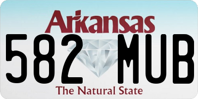AR license plate 582MUB