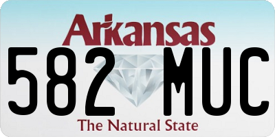AR license plate 582MUC