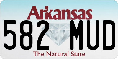 AR license plate 582MUD