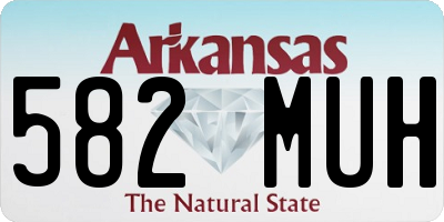 AR license plate 582MUH