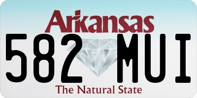 AR license plate 582MUI