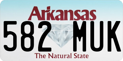 AR license plate 582MUK