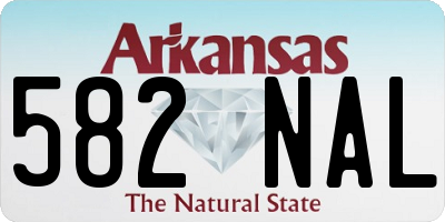 AR license plate 582NAL