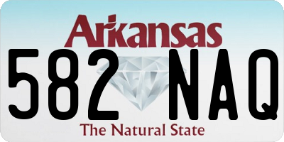 AR license plate 582NAQ