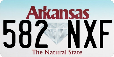 AR license plate 582NXF