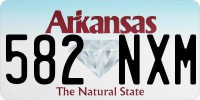 AR license plate 582NXM