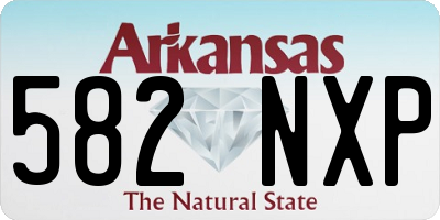 AR license plate 582NXP
