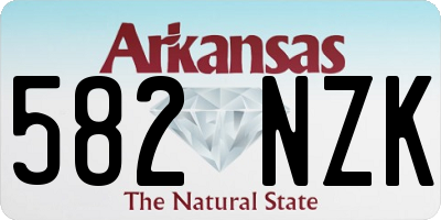 AR license plate 582NZK
