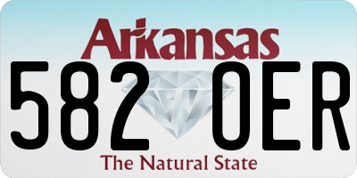 AR license plate 582OER