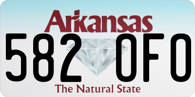 AR license plate 582OFO