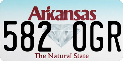 AR license plate 582OGR