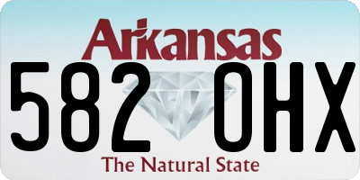 AR license plate 582OHX