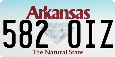 AR license plate 582OIZ