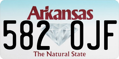 AR license plate 582OJF