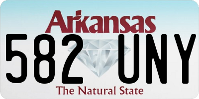 AR license plate 582UNY