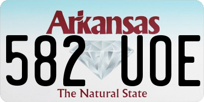 AR license plate 582UOE