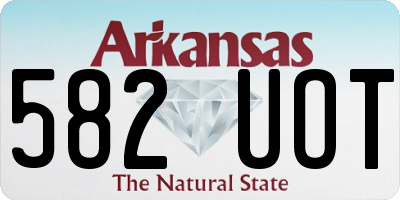 AR license plate 582UOT