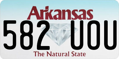 AR license plate 582UOU