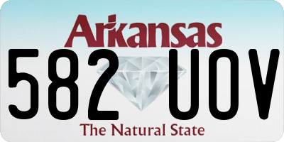 AR license plate 582UOV
