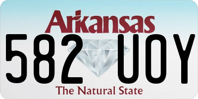 AR license plate 582UOY