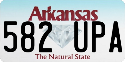 AR license plate 582UPA