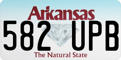 AR license plate 582UPB