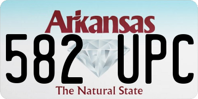 AR license plate 582UPC