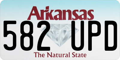 AR license plate 582UPD