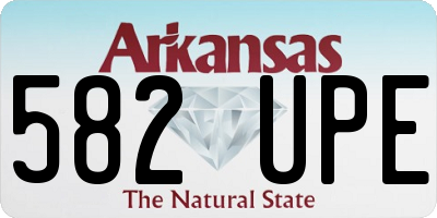 AR license plate 582UPE