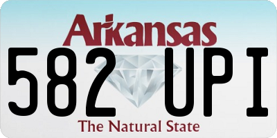 AR license plate 582UPI