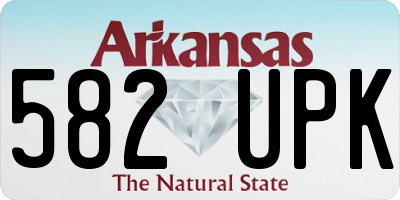 AR license plate 582UPK
