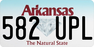 AR license plate 582UPL