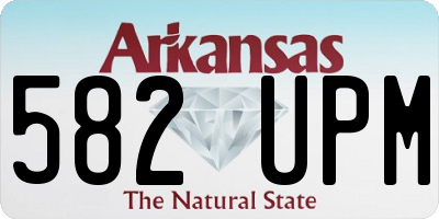 AR license plate 582UPM
