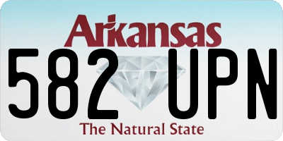 AR license plate 582UPN