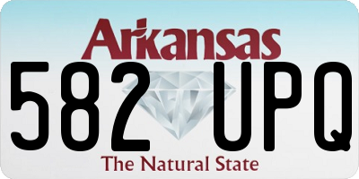 AR license plate 582UPQ