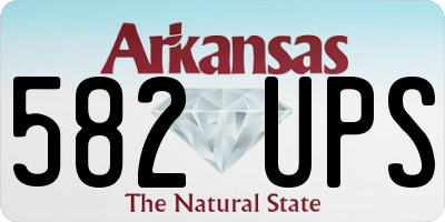 AR license plate 582UPS