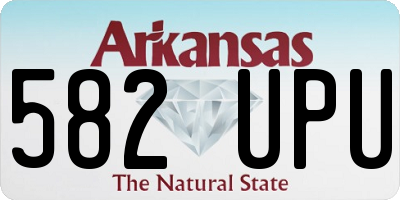 AR license plate 582UPU