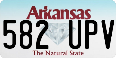 AR license plate 582UPV