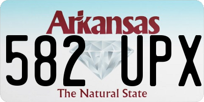 AR license plate 582UPX