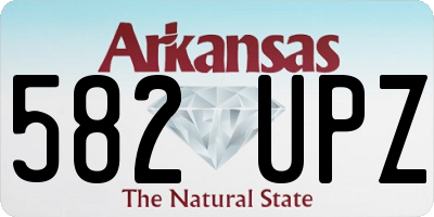 AR license plate 582UPZ
