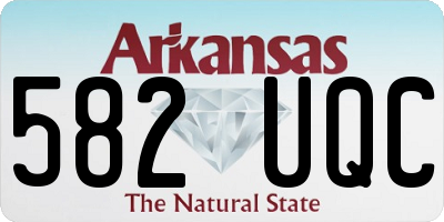 AR license plate 582UQC