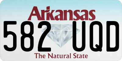 AR license plate 582UQD