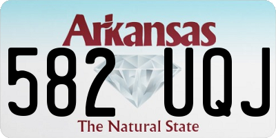 AR license plate 582UQJ
