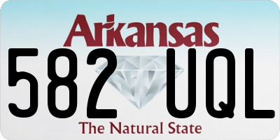 AR license plate 582UQL